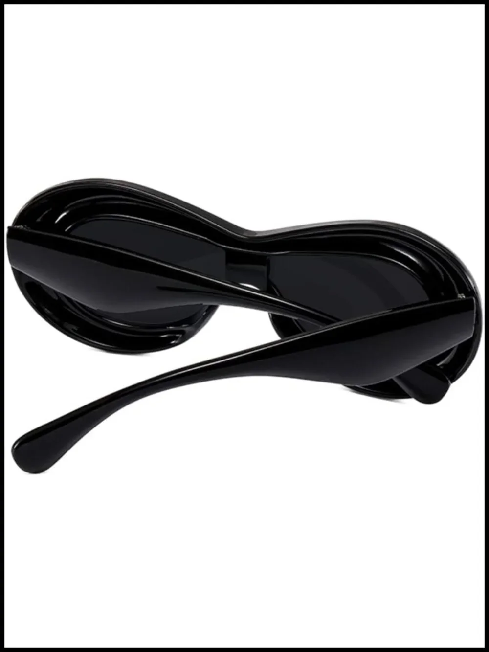 Retro Oval Oversized Shield Sunglasses with UV400 Protection